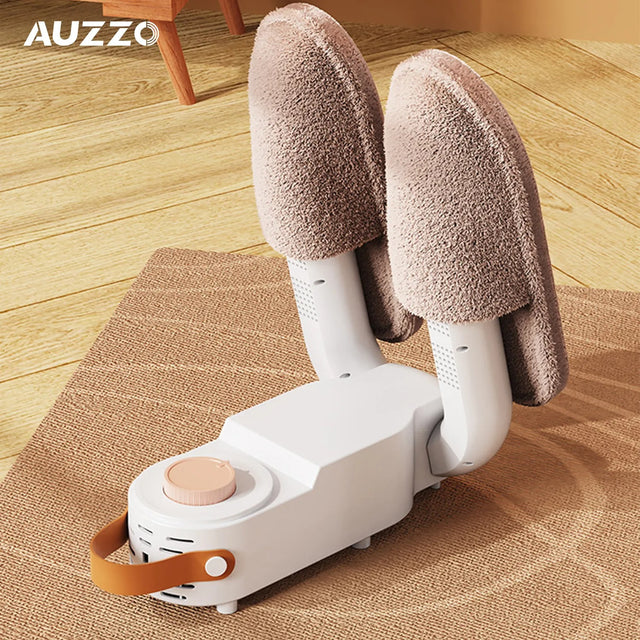 Shoe Dryer with 24-Hour Delay Timer, Portable Glove Dryer & Boot Warmer, Automatic Shut-Off Timer, Folding Design, Smart Panel, Black