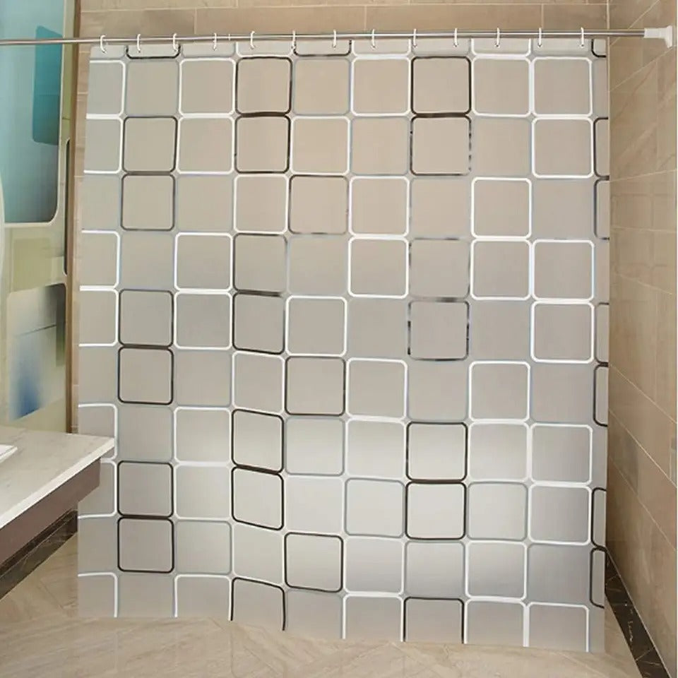 Shower Curtains for Bathroom, Luxury Polyester Cloth Bath Curtain 180*200cm