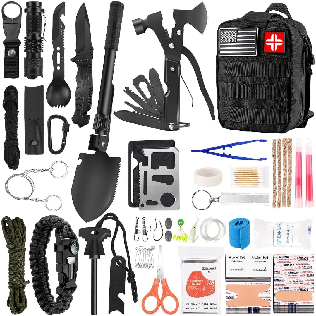 Hiking Emergency survival tool travel rescue bag