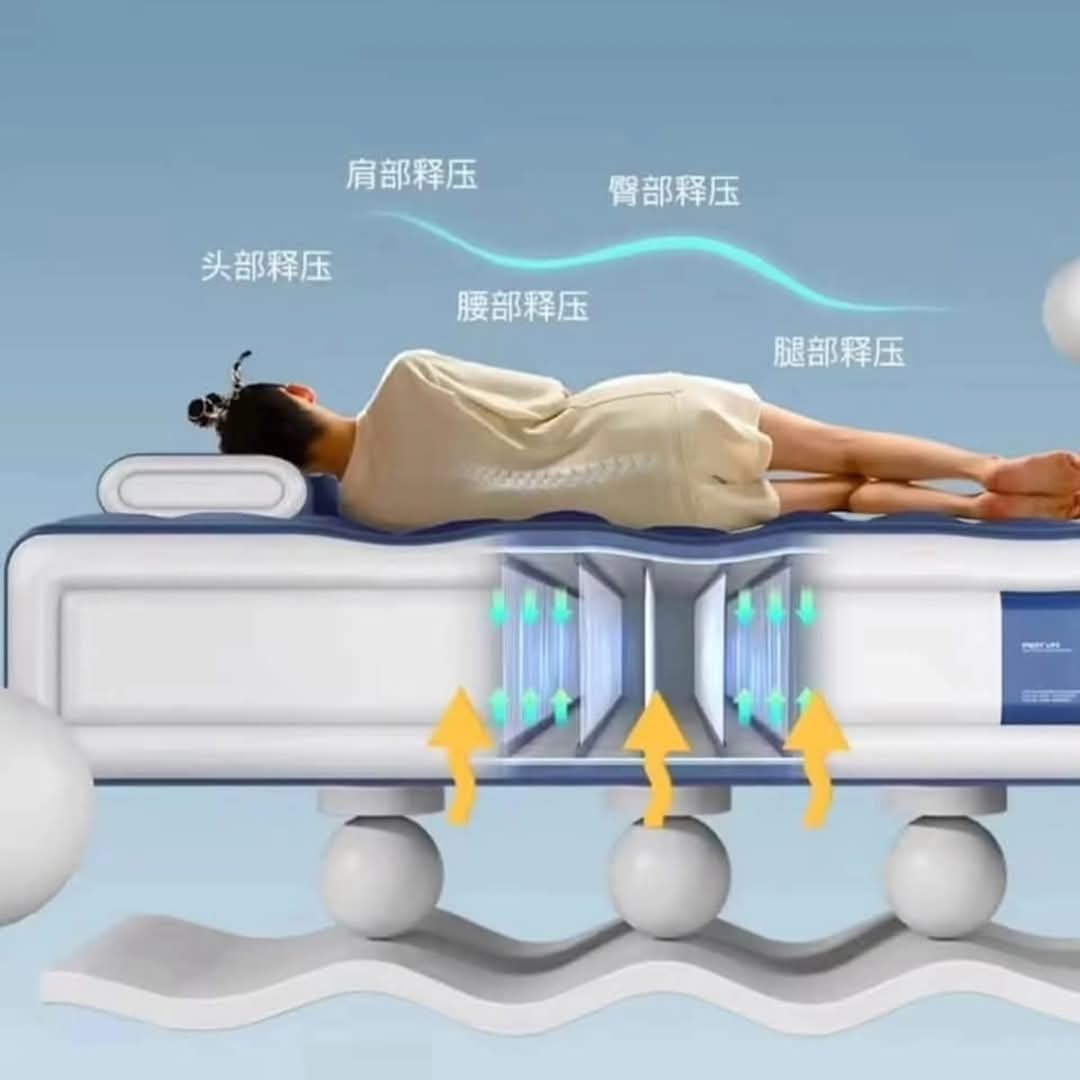 Big size 203*152*36 cm 5*6 inflatable air bed with head rest ( 5 by 6 )