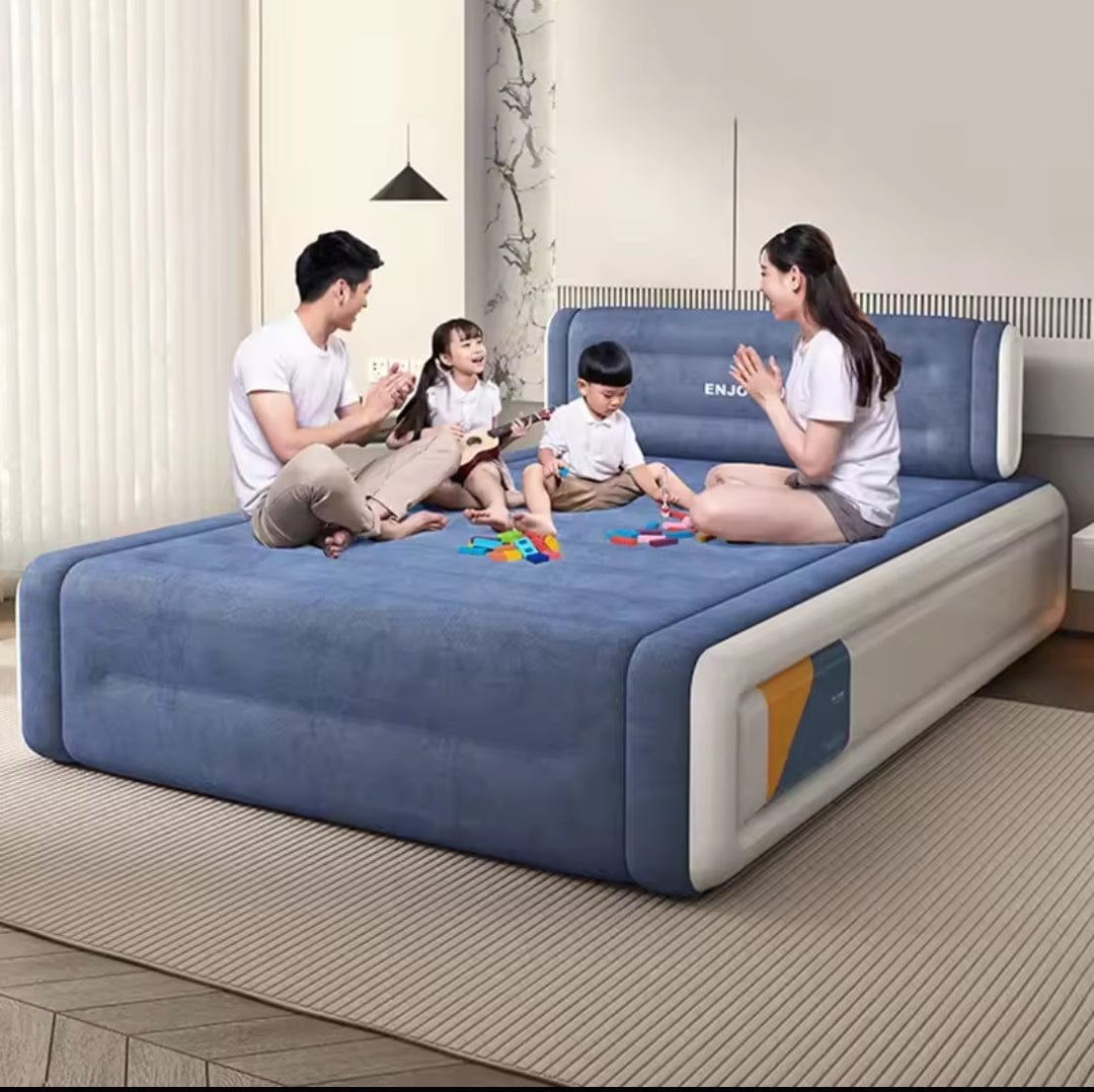 Big size 203*152*36 cm 5*6 inflatable air bed with head rest ( 5 by 6 )