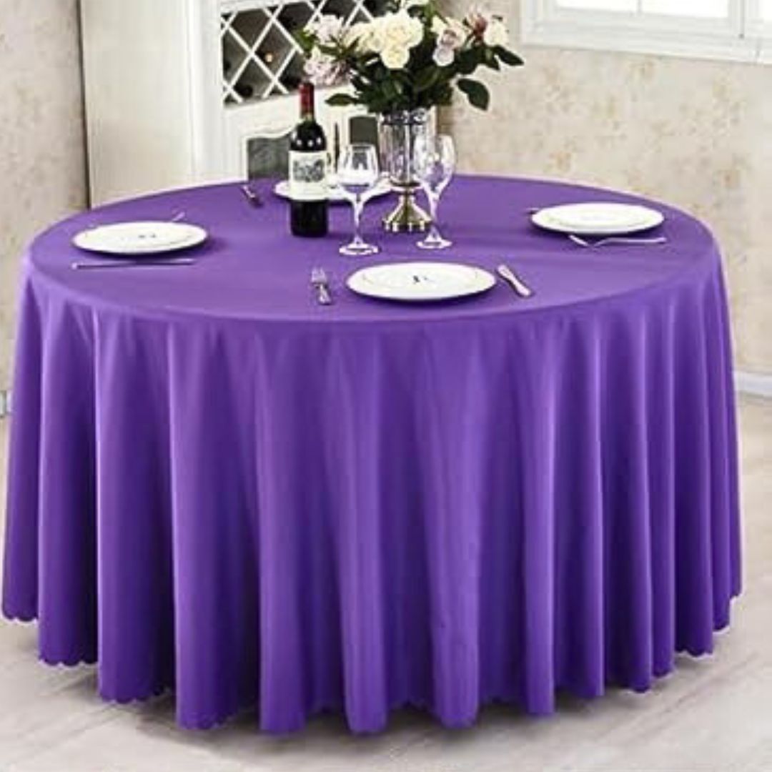 Round Polyester Table cloth – 320cm Wedding & Event Table Cover