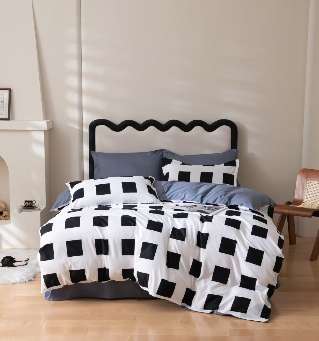 Luxury Nordic style Cotton Microfiber Duvet cover sets