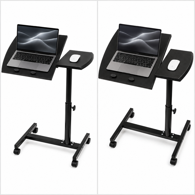 Mobile Height Adjustable Laptop Table 73–90cm