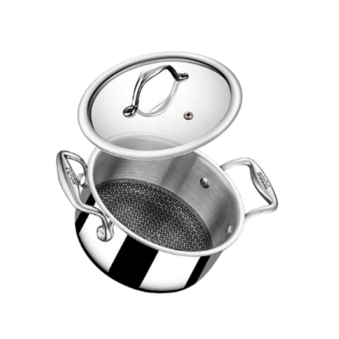 Artisan Hybrid Casserole + Glass Lid 24cm