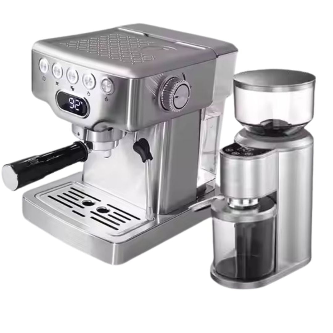espresso machine plus coffee grinder