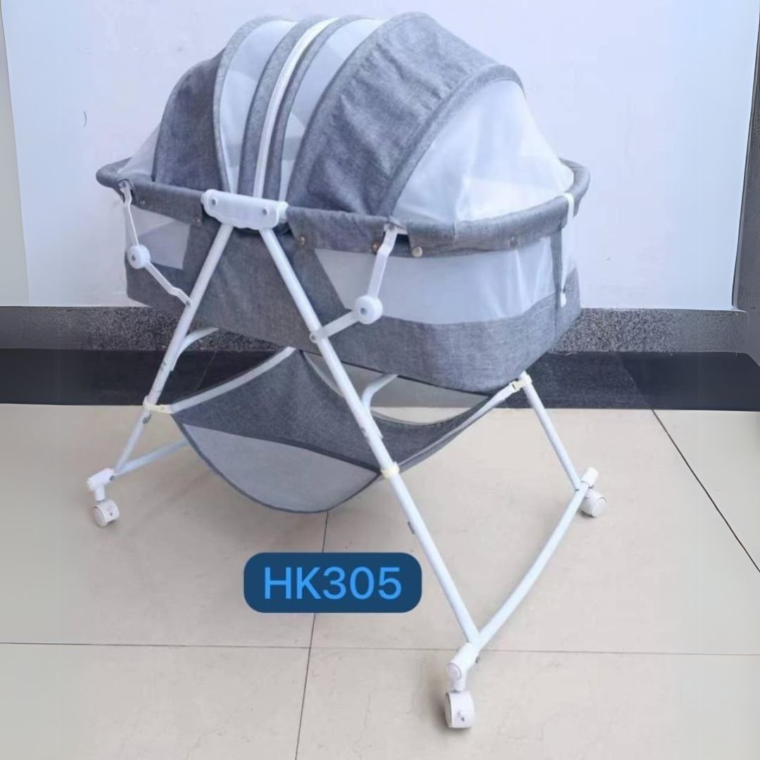 Baby Bassinets
A cozy and compact sleeping solution for newborns, perfect for keeping your baby close during rest and nighttime.
Key Features:
• Compact and lightweight – Easy to move and fits beside the bed
• Breathable mesh sides – Enhance airflow and allow visibility
• Soft padded interior – Provides comfort and safety for newborns
• Sturdy frame – Ensures stability while in use
• Canopy design (varies by model) – Optional shade and added coziness
• Ideal for 0–6 months – Supports safe co-sleeping arra