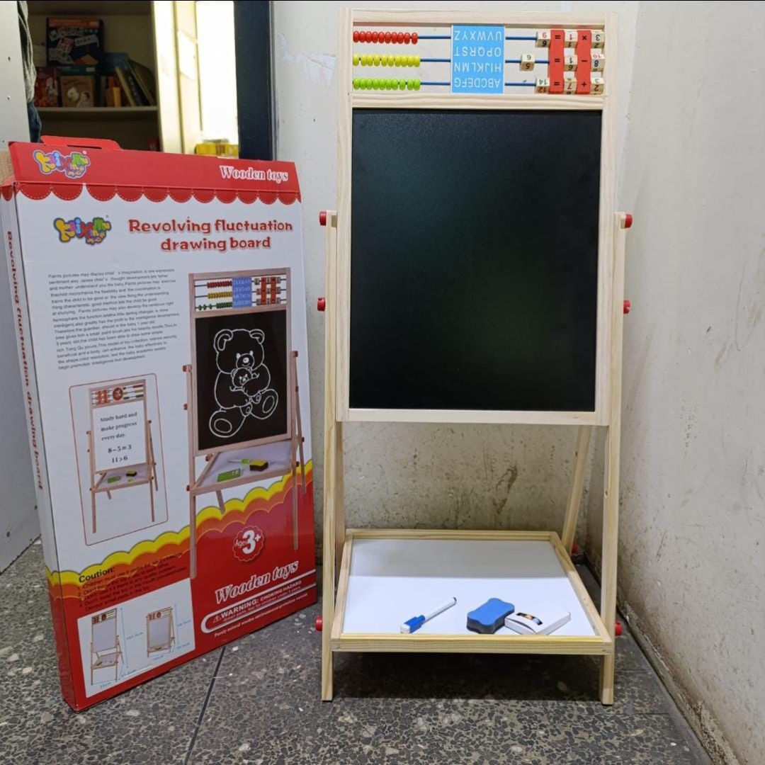 Wooden blackboard 2 in 1