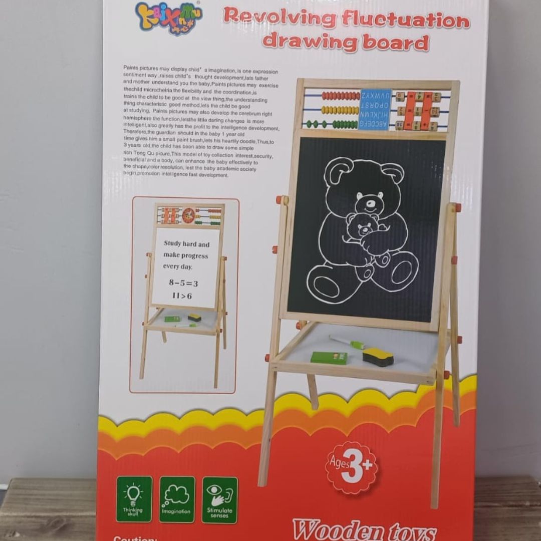 Wooden blackboard 2 in 1