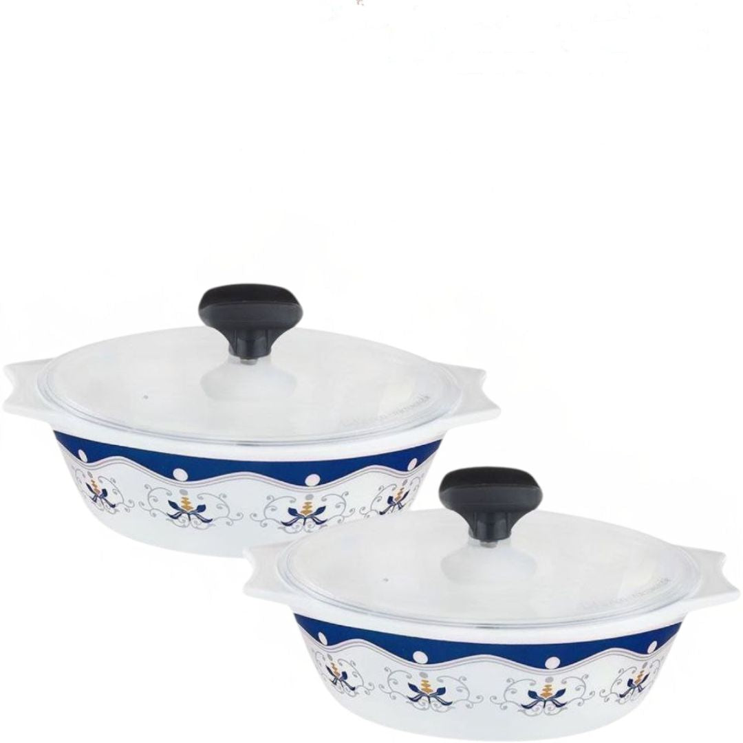 Glass Casserole set 2 pcs set