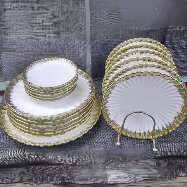 Ceramic Shell Dinner Set 18pc