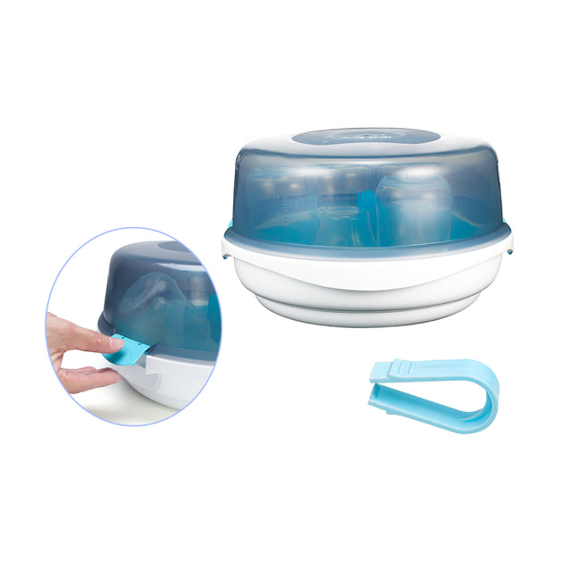 Large Capacity Microwave Steam Sterilizer with 9oz Bottle Set