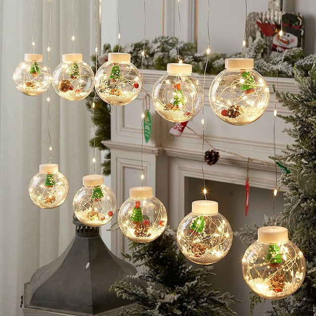 Christmas wish ball LED Garland curtain light 10pcs
