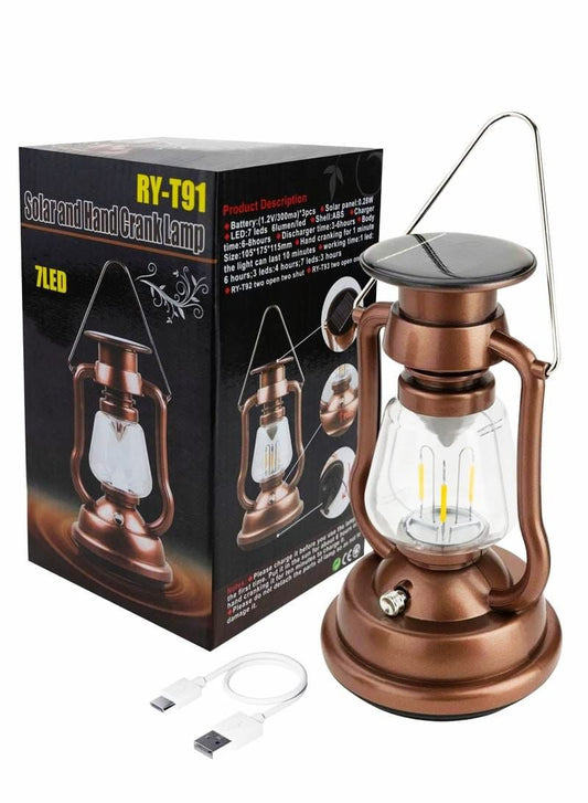 Solar Rechargeable Camping Lantern Lamp