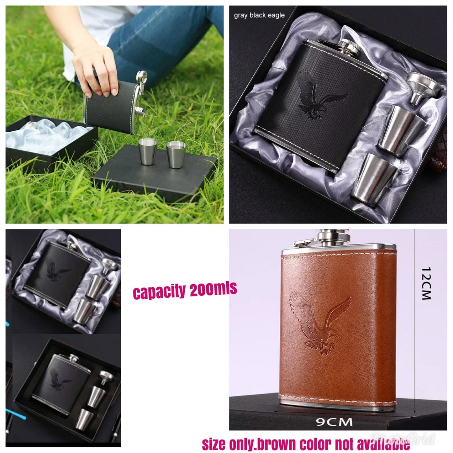 Hip whisky bottle