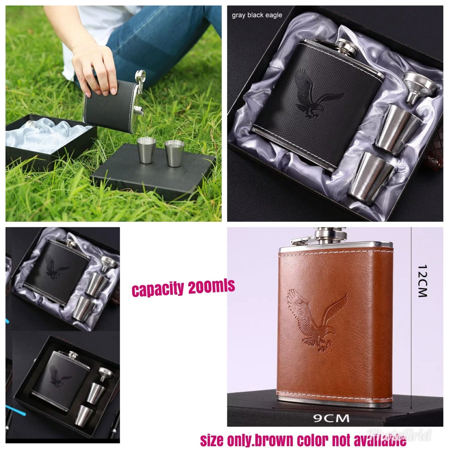 Hip whisky bottle