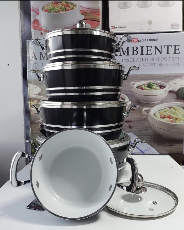 SQ Professional Mettalic Die cast Stockpot Pots