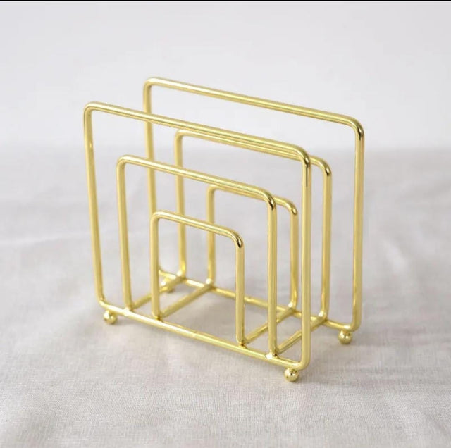 Luxury heavy Metallic serviette holder