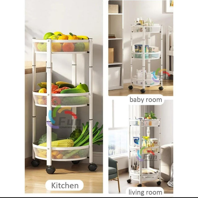 Metallic multipurpose vegetable/fruit rack