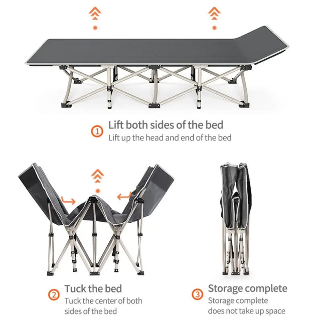 Outdoor travel camping bed ultra light folding bed