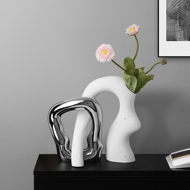 Creative interlocking Ceramic Decor Piece