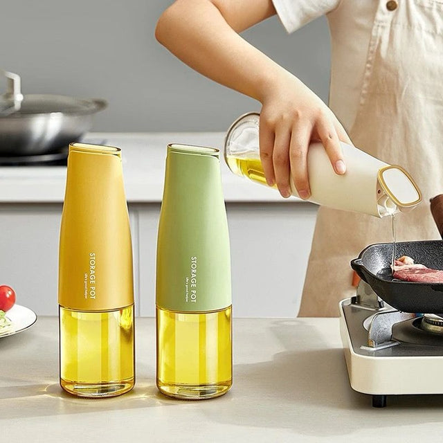 Kitchen Glass Oil Jug Automatic Open Close