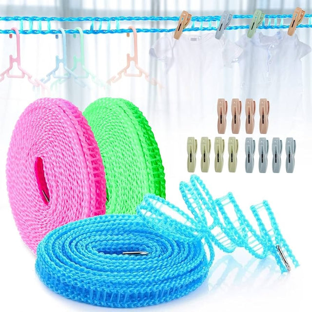 portable windproof non slip cloth line 5 meters