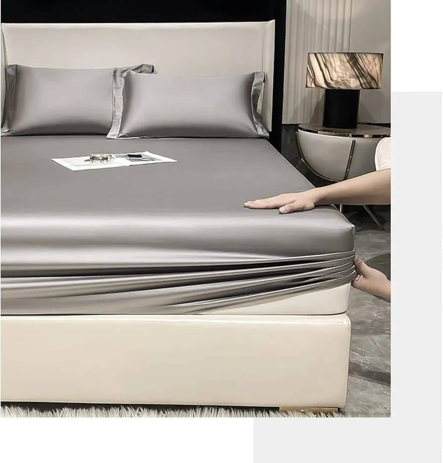 Waterproof Fitted sheet/Bamboo Matress protector Bed cover with elastic Band