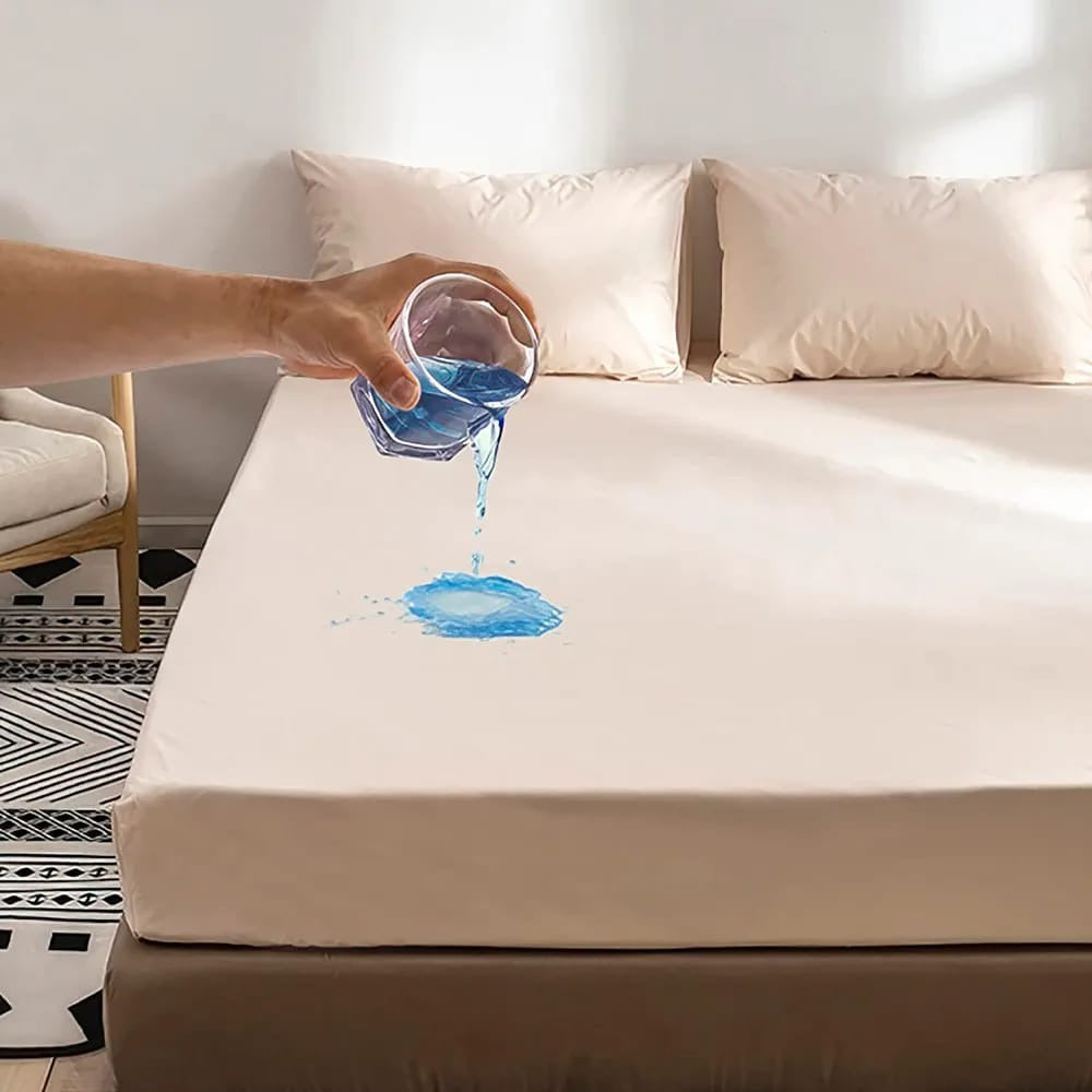 Waterproof Fitted sheet/Bamboo Matress protector Bed cover with elastic Band