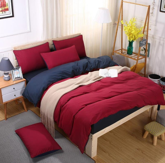 Plain Double sided color Cotton Duvet covers