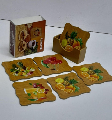 Coasters with Stand 6 pcs
