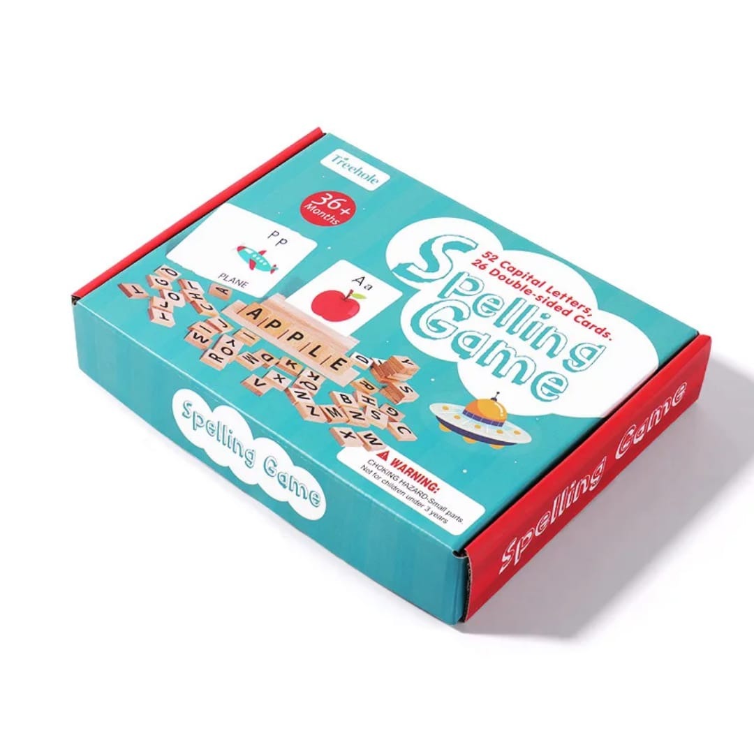 Wooden spelling game