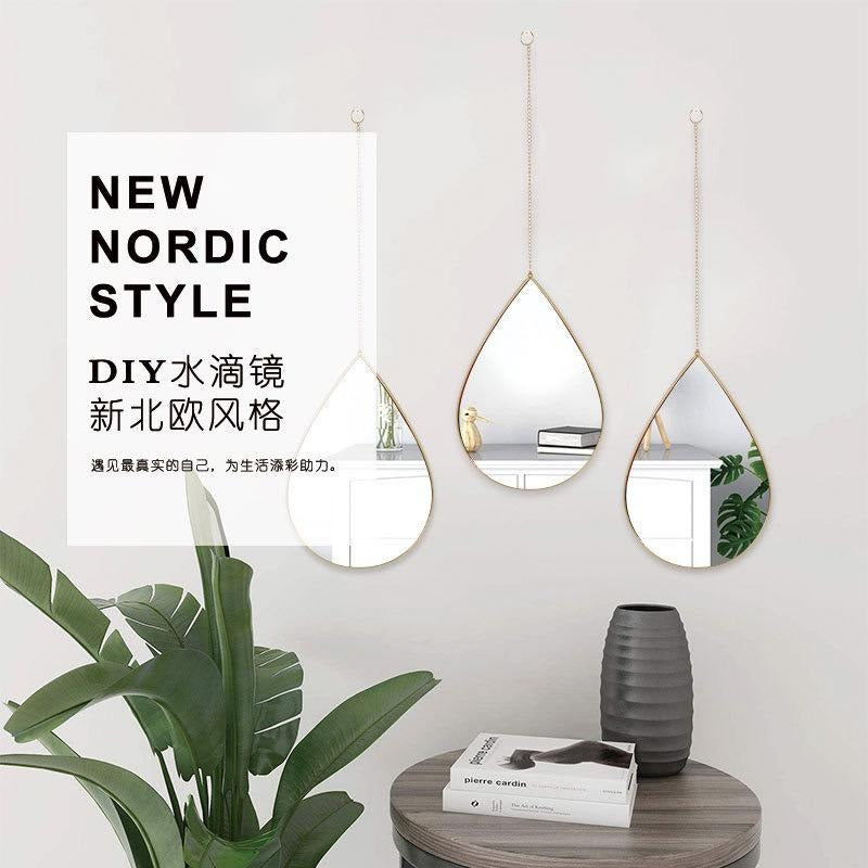 tear drop wall mirrors 3 in 1