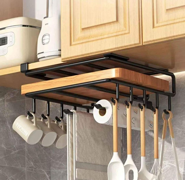 Kitchen Cabinet Under Shelf Double-layer Storage Rack