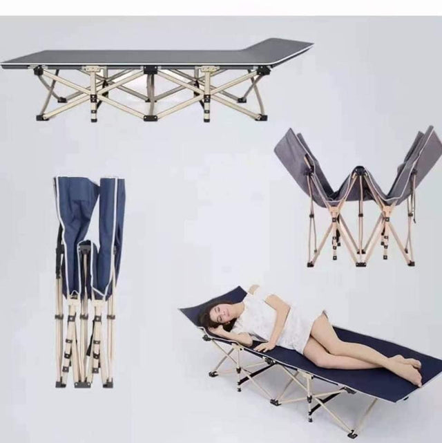 Foldable outdoors Bed Portable Easy to Fix Free storage bag