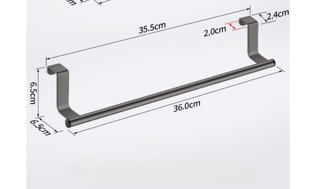 kitchen cabinet door towel bar stainless steel door back towel hanging