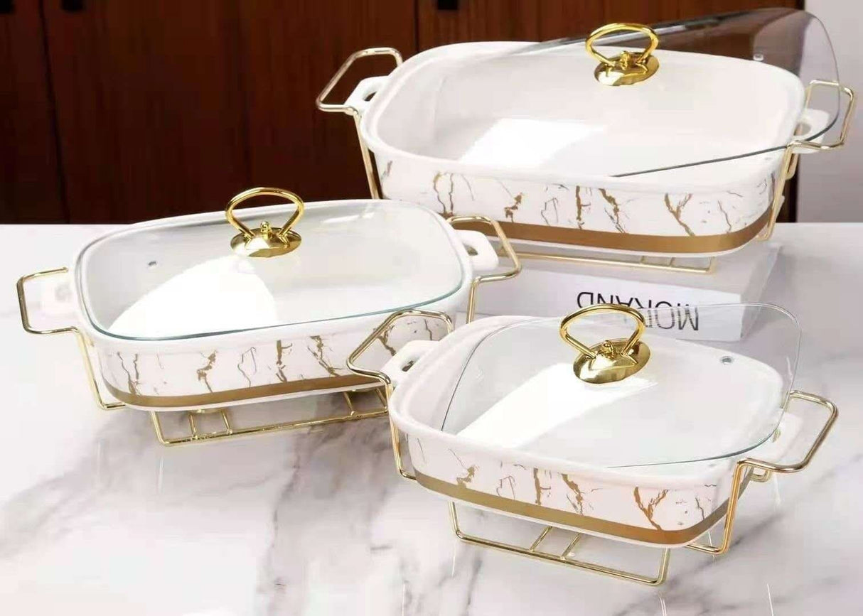 3pc ceramic food warmers are back