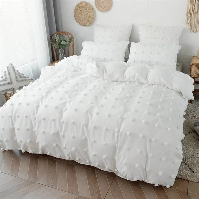 white duvet cover 3pcs set