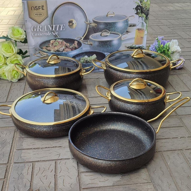 Granite Classy Cookware Set 9pcs