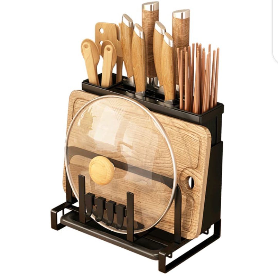 Knife rack Wall hanging kitchen Chop stick/Chopping board and pot lid Storage Rack