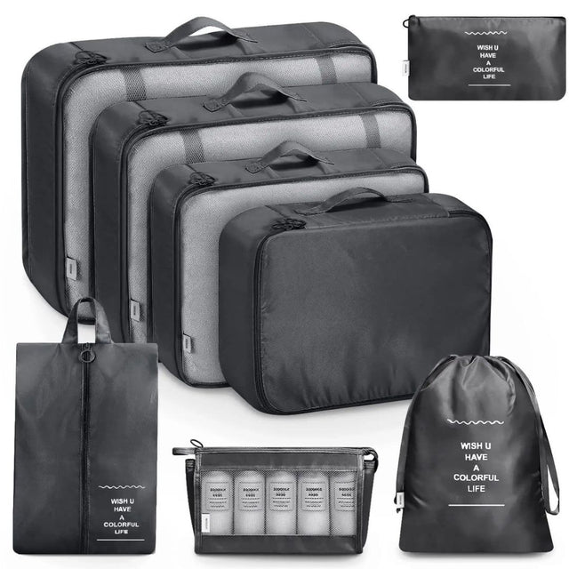 Luggage Travel Organizers For Suitcase With Toiletry Case 8pcs