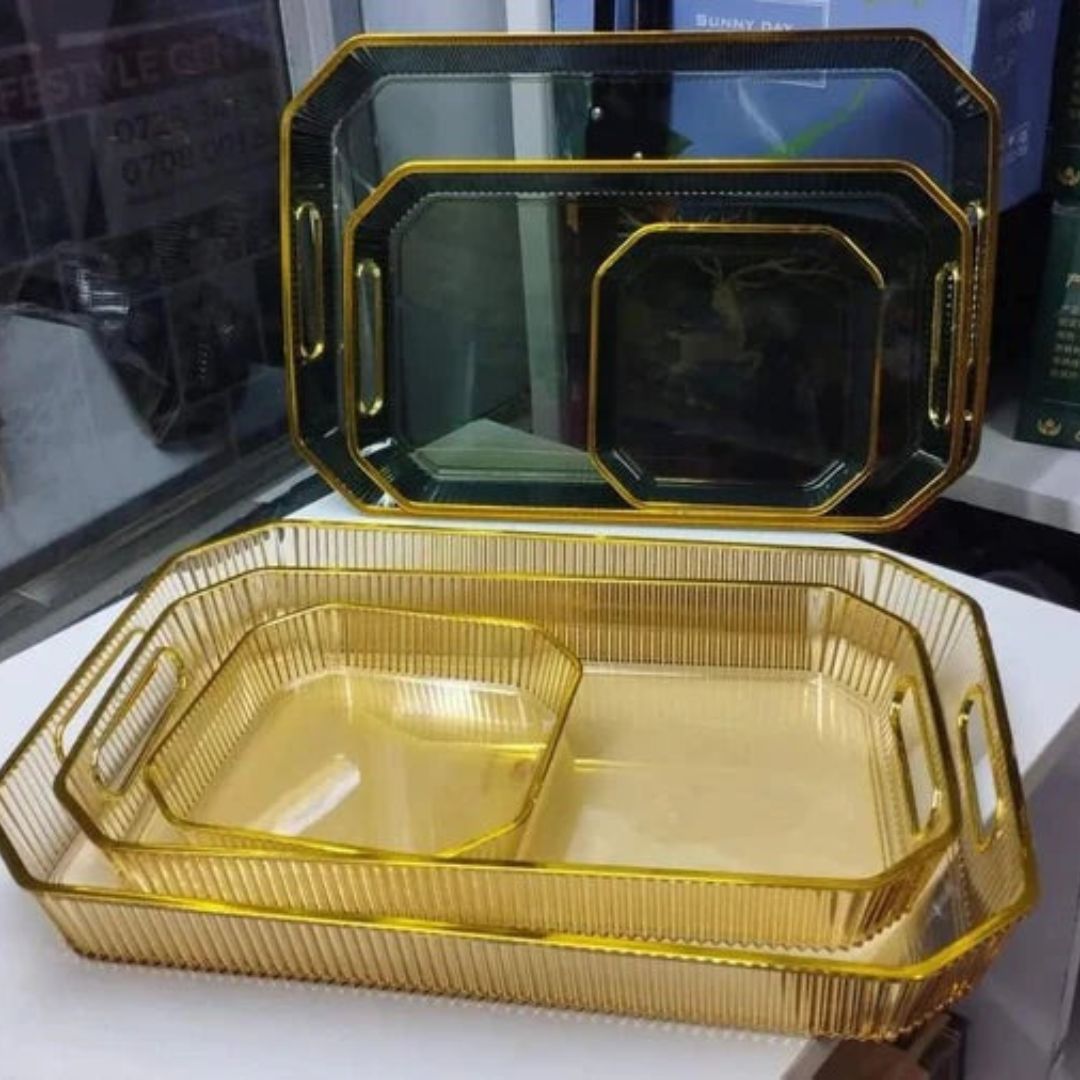 Nordic Multipurpose Rectangular Storage Tray 3PCS