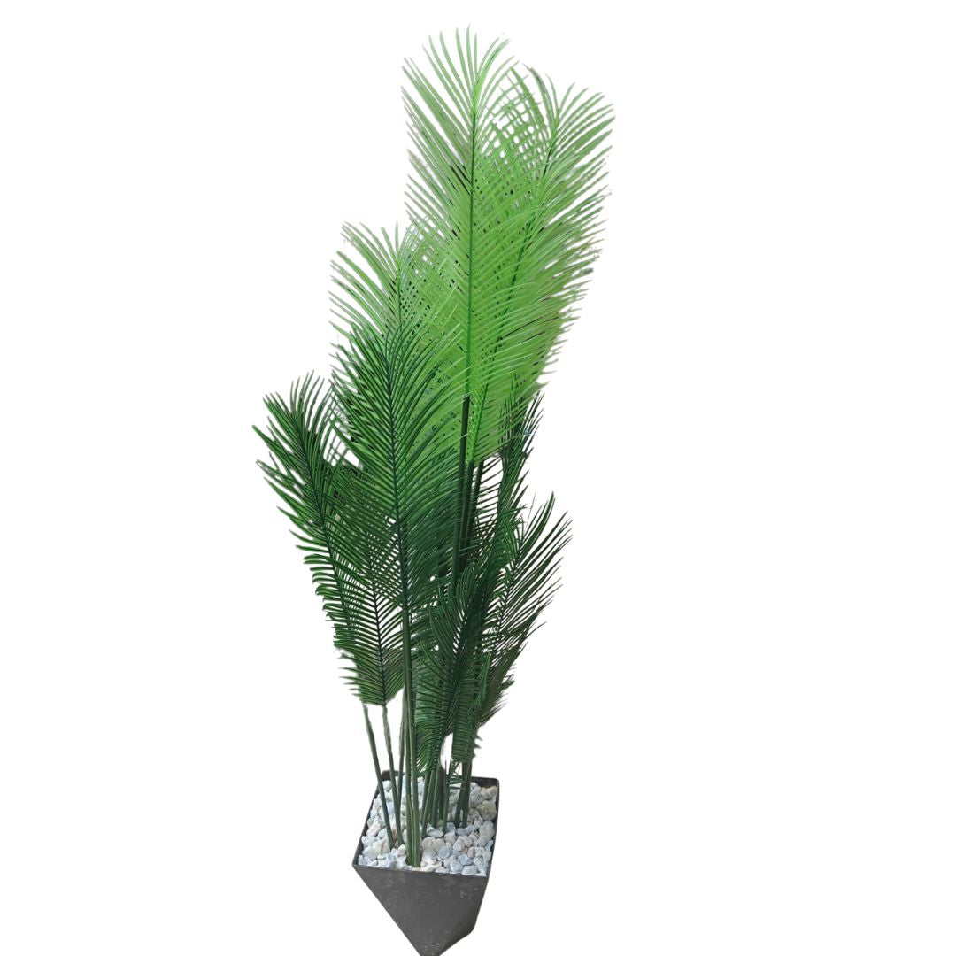 Artificial palm grass indoor plant with decorative & plastic pot 170 cm