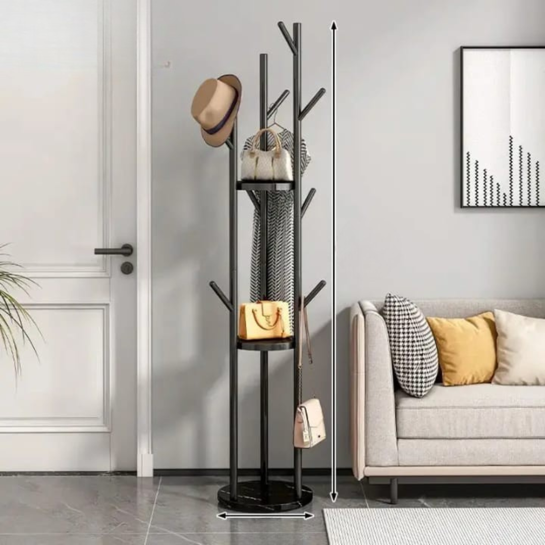 Fancy Multi-Functional metallic Coat/handbag hanger