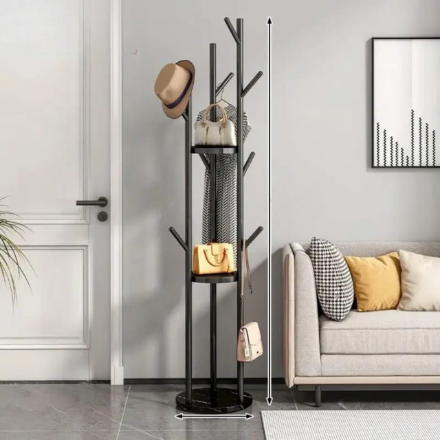 Fancy Multi-Functional metallic Coat/handbag hanger