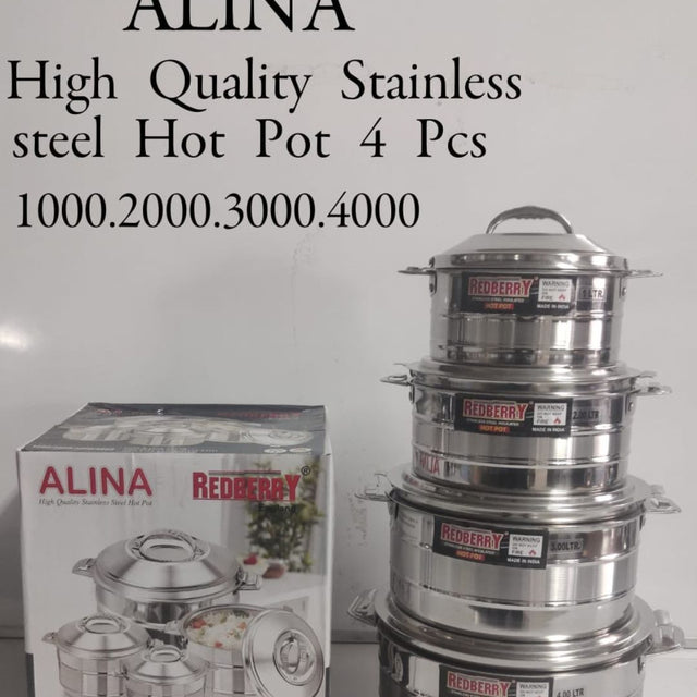 ALINA insulated hot pots 4pc