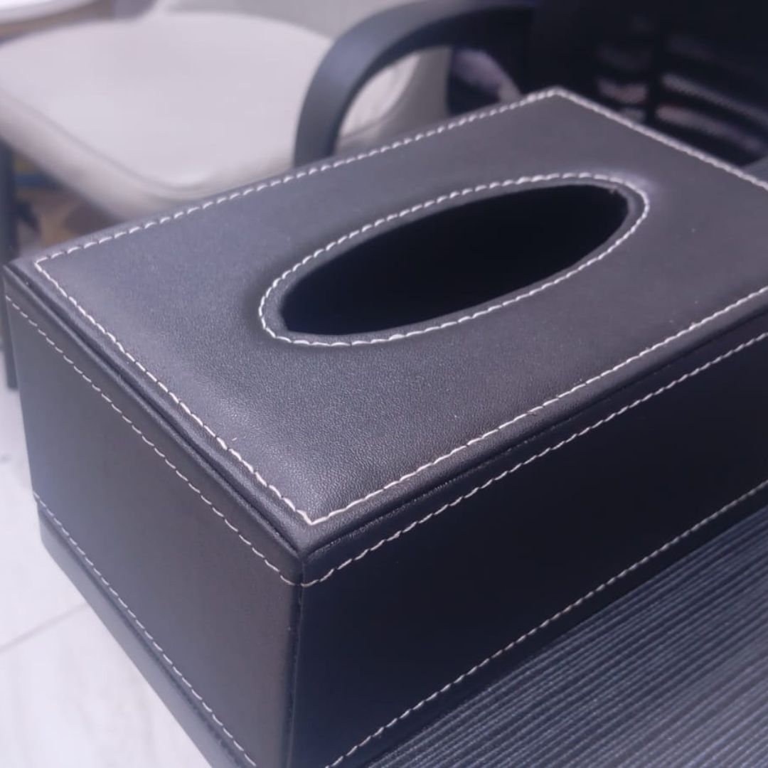 Leather (PU) tissue box