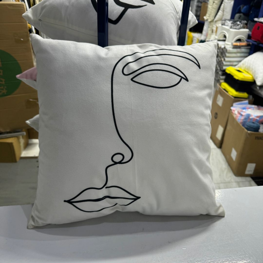 Home Decoration Abstract Embroidery Throw Pillow Case Cushion Cover Sofa Pillowcase