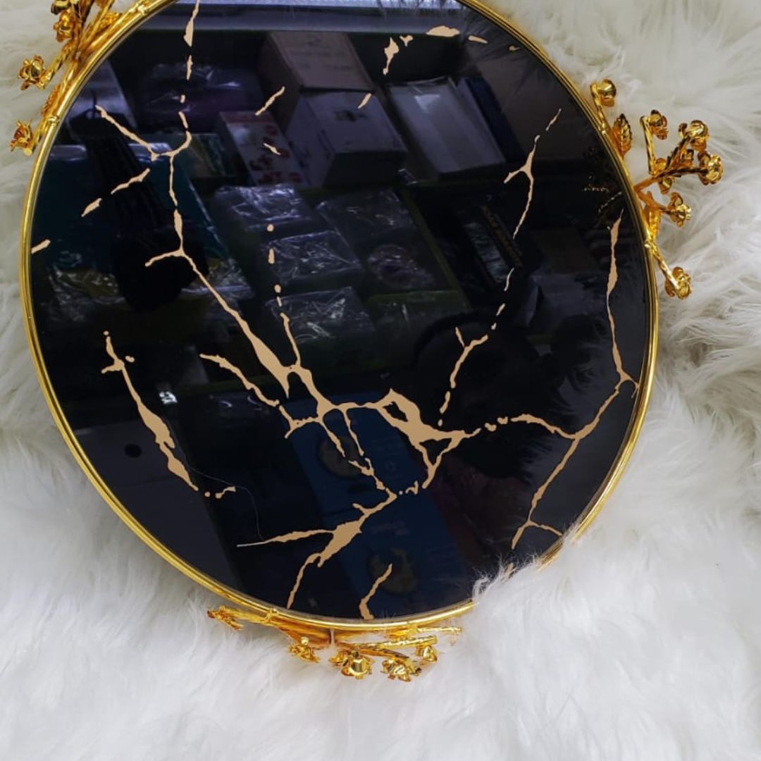 Decorative dining /cosmetics vanity tray