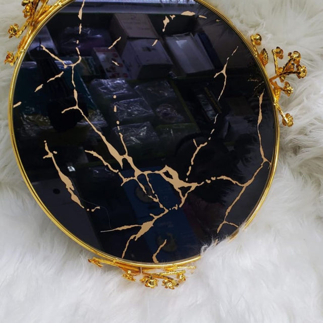 Decorative dining /cosmetics vanity tray